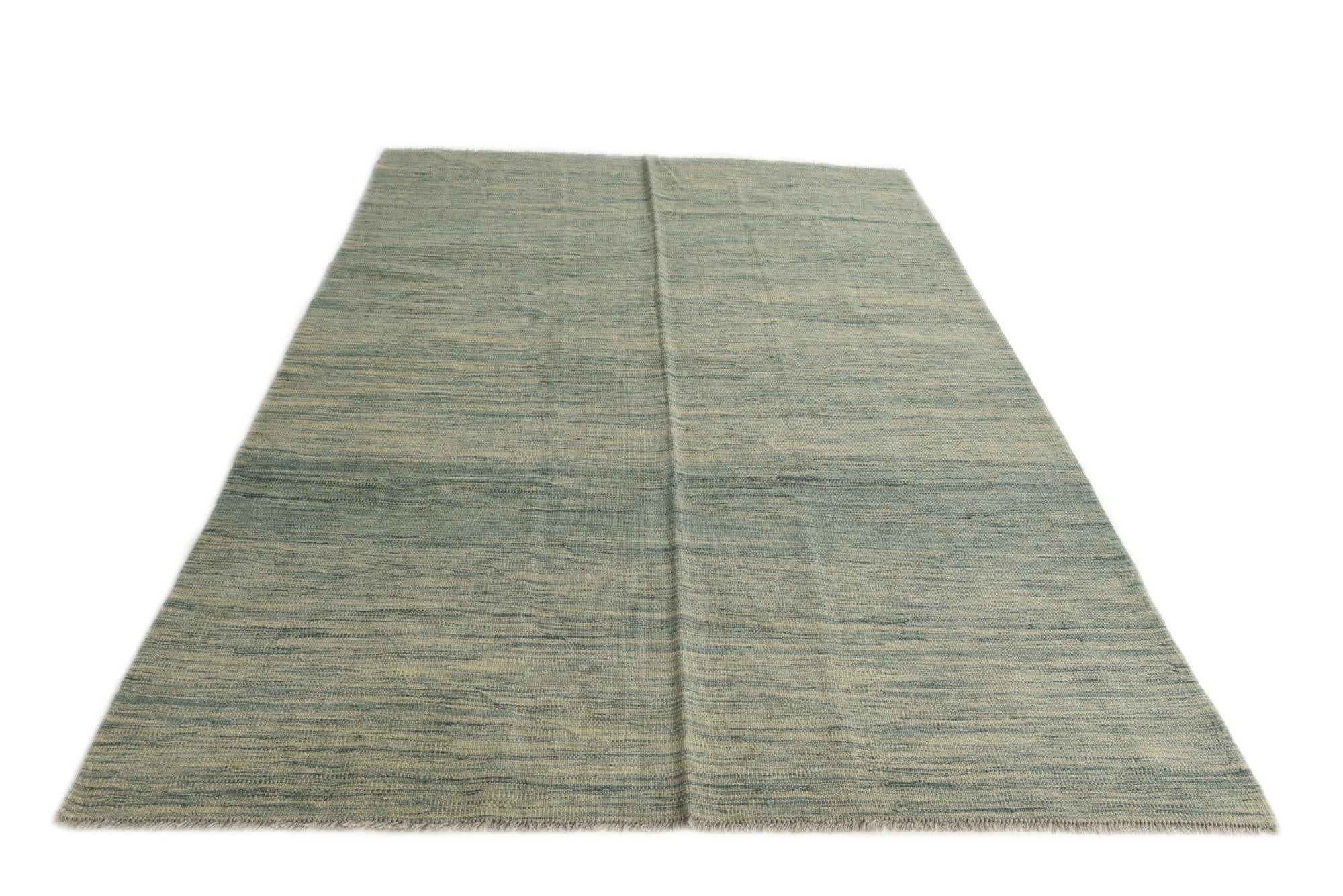5' 6 x 7' 9 Hand Woven Kilim Modern Wool Rug