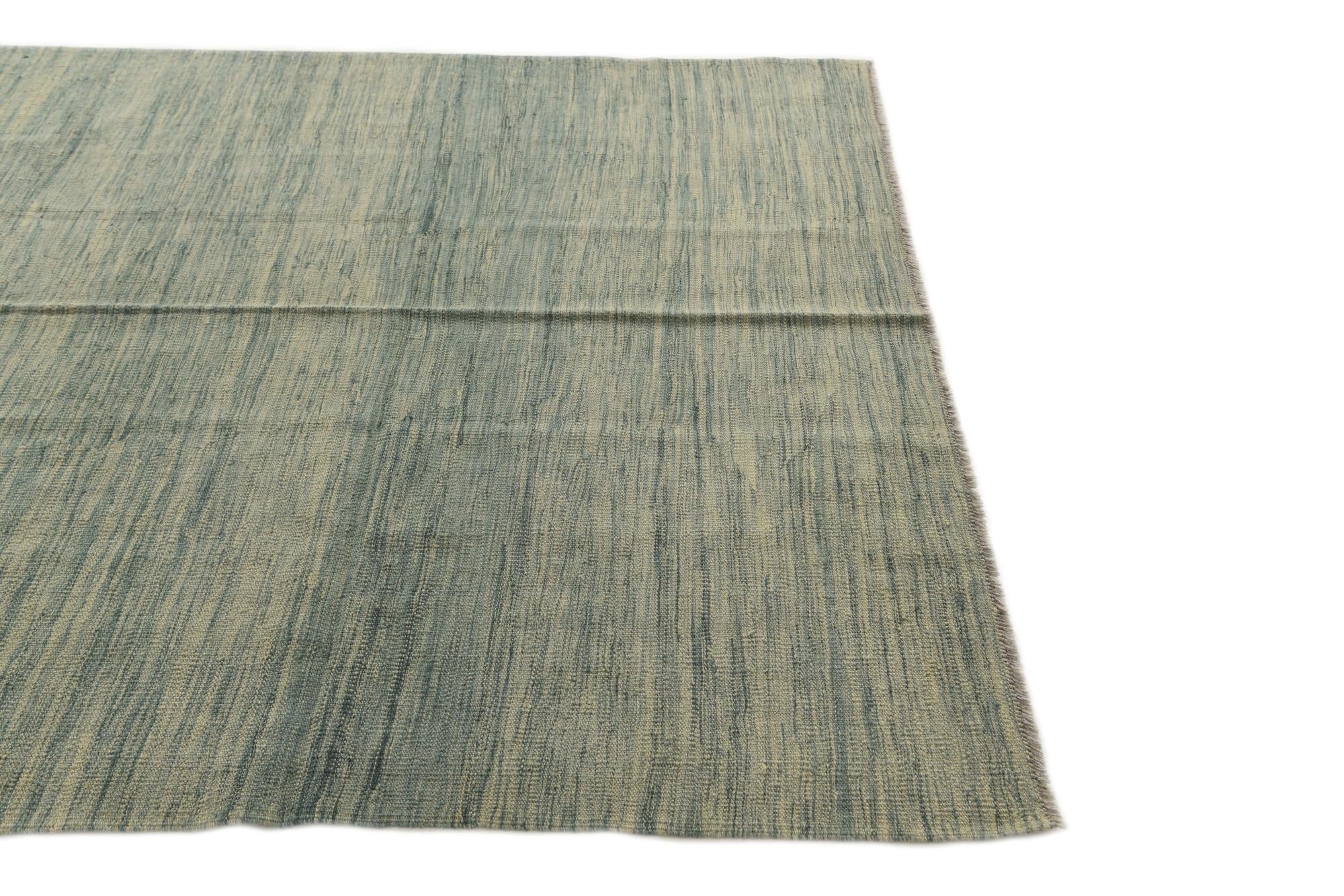 5' 6 x 7' 9 Hand Woven Kilim Modern Wool Rug