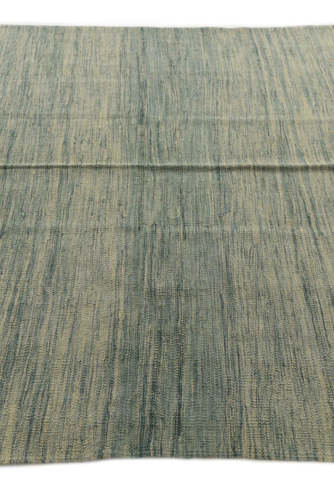 5' 6 x 7' 9 Hand Woven Kilim Modern Wool Rug
