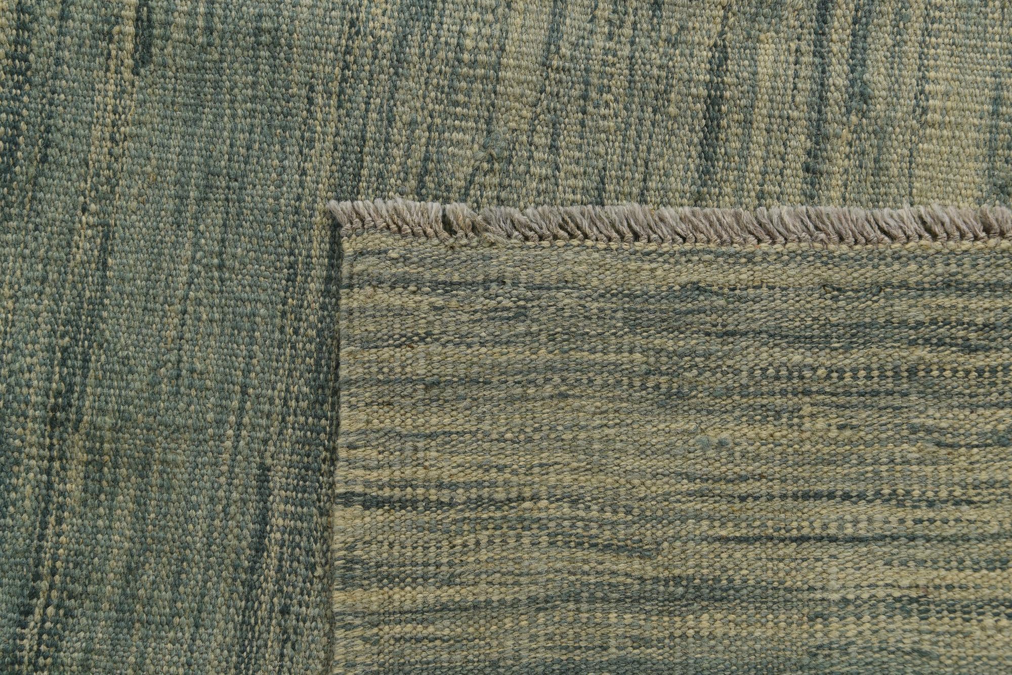 5' 6 x 7' 9 Hand Woven Kilim Modern Wool Rug