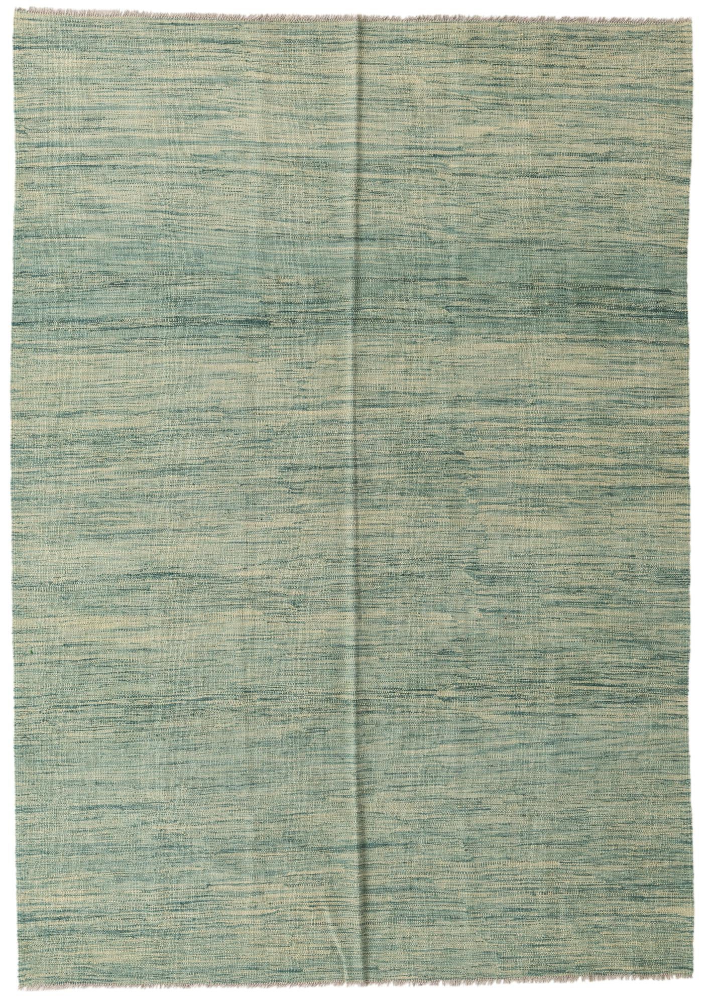 5' 6 x 7' 9 Hand Woven Kilim Modern Wool Rug