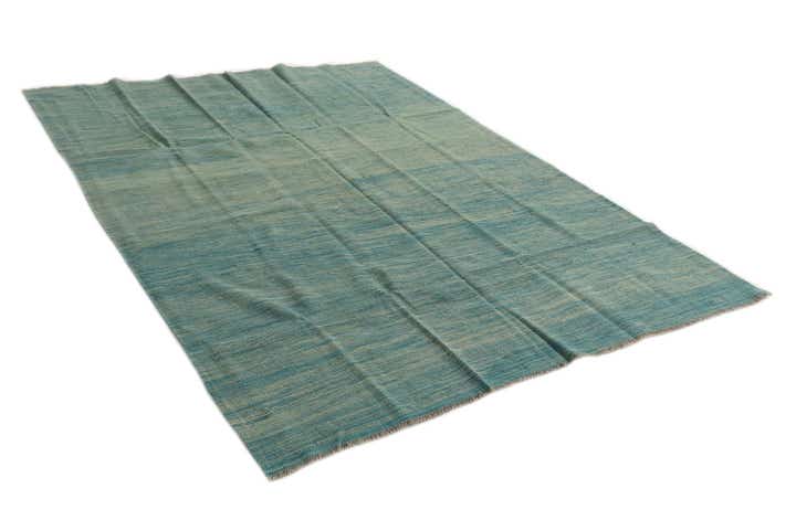 5' 7 x 7' 10 Hand Woven Kilim Modern Wool Rug