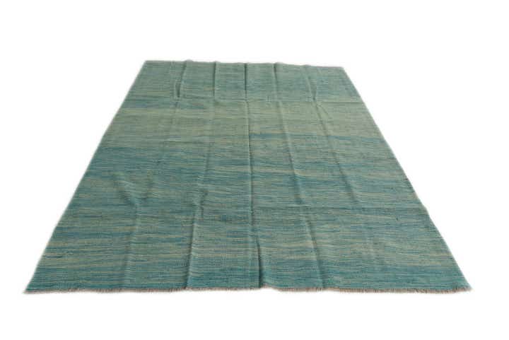 5' 7 x 7' 10 Hand Woven Kilim Modern Wool Rug