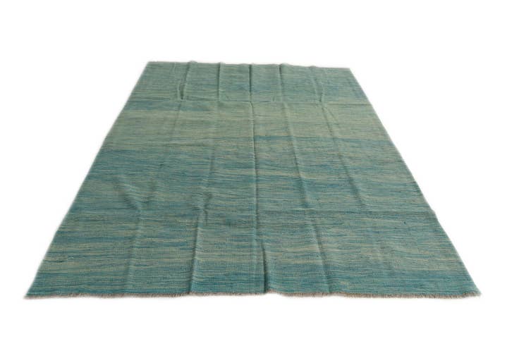 Detail image of 5' 7 x 7' 10 Hand Woven Kilim Modern Wool Rug