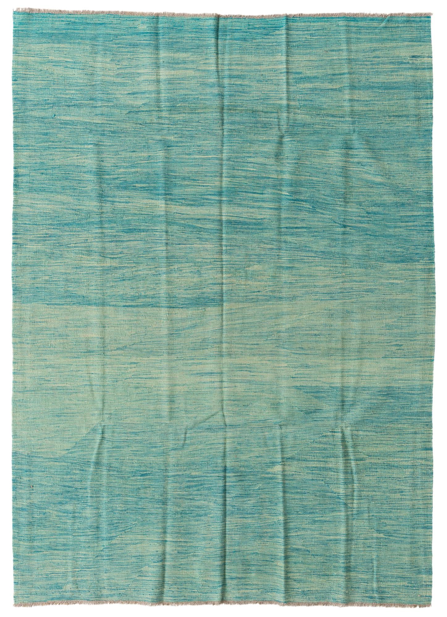 5' 7 x 7' 10 Hand Woven Kilim Modern Wool Rug