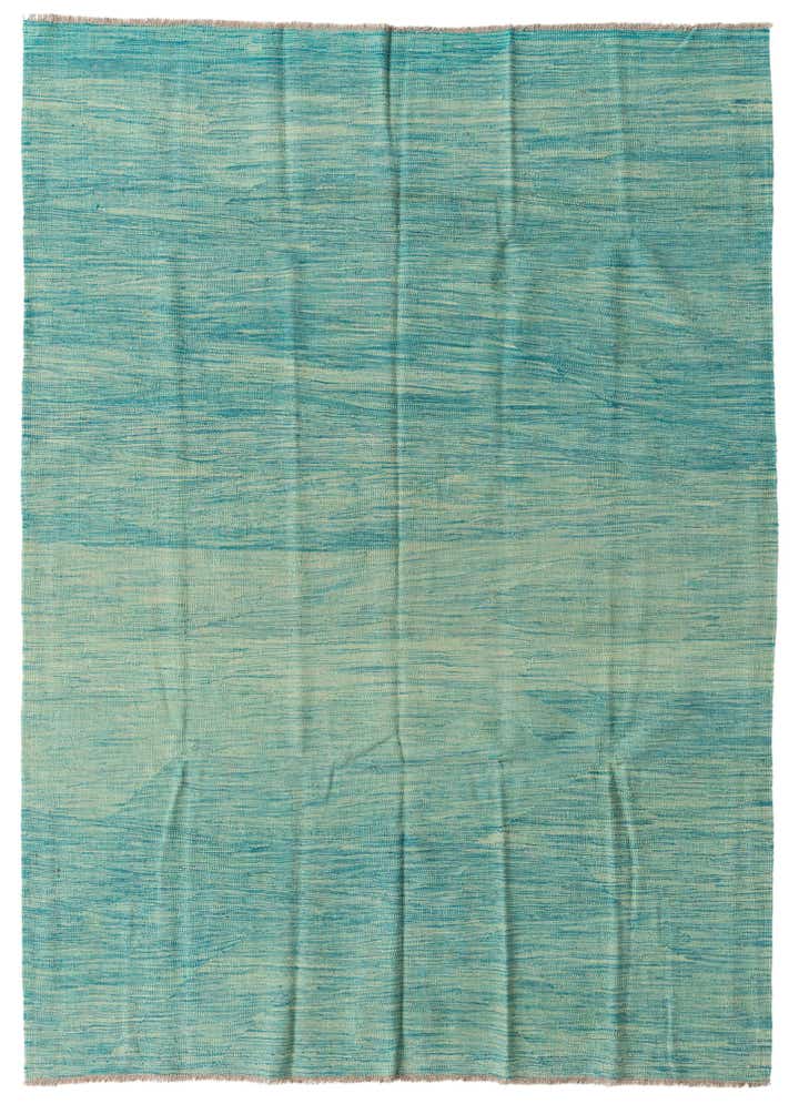 5' 7 x 7' 10 Hand Woven Kilim Modern Wool Rug