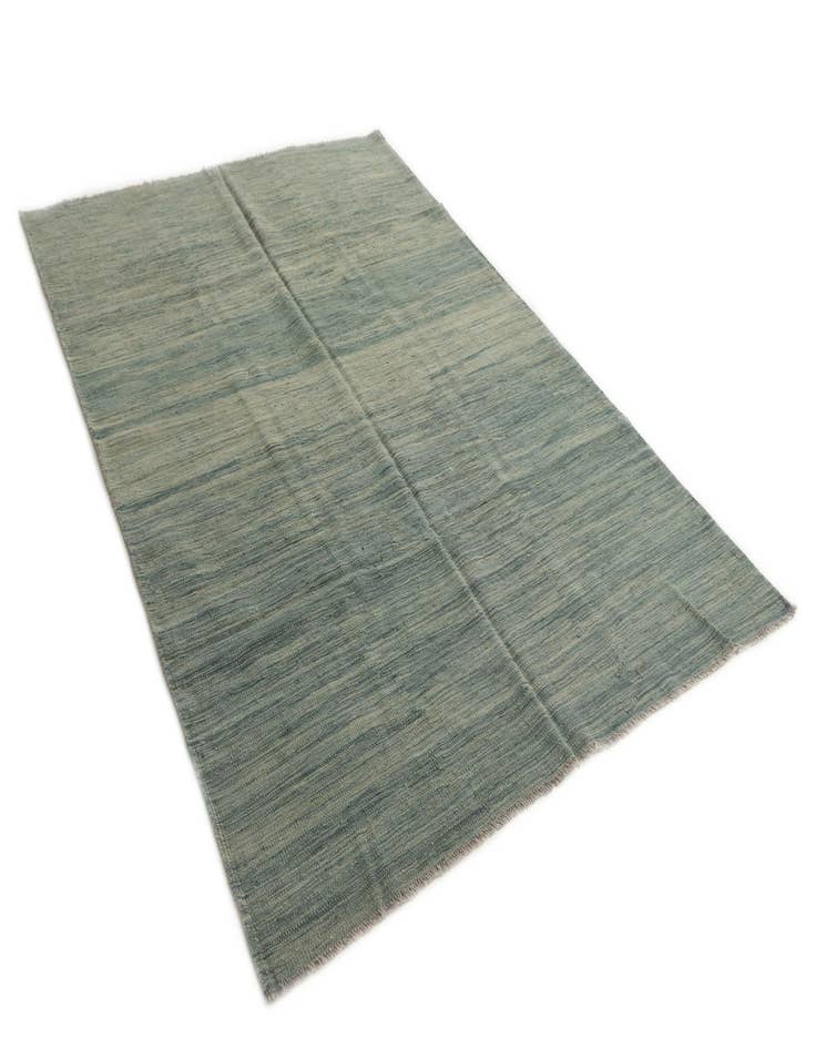 Detail image of 5' 5 x 8' Hand Woven Kilim Modern Wool Rug