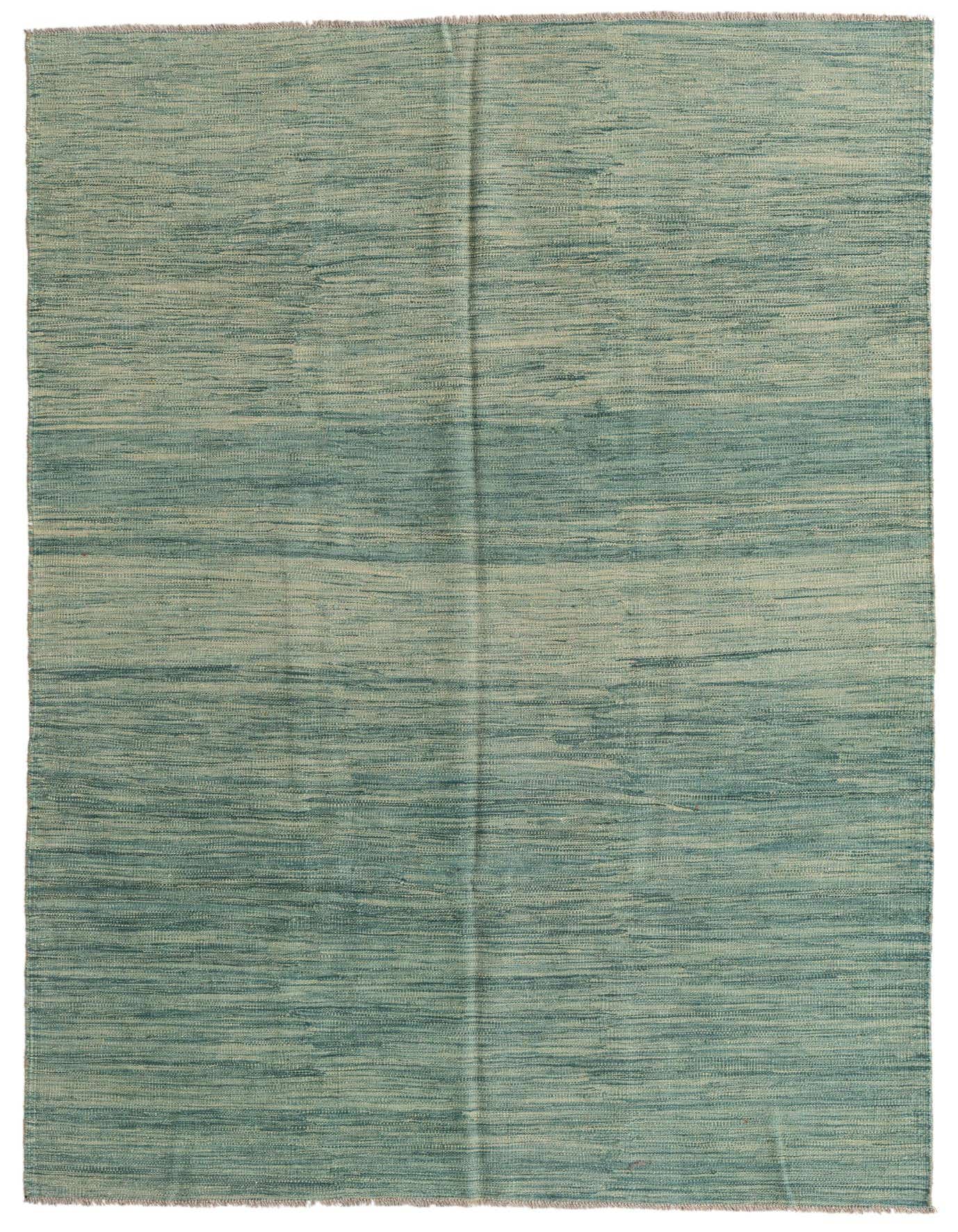 5' 5 x 8' Hand Woven Kilim Modern Wool Rug