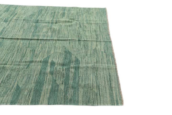 5' 1 x 6' 7 Hand Woven Kilim Modern Wool Rug