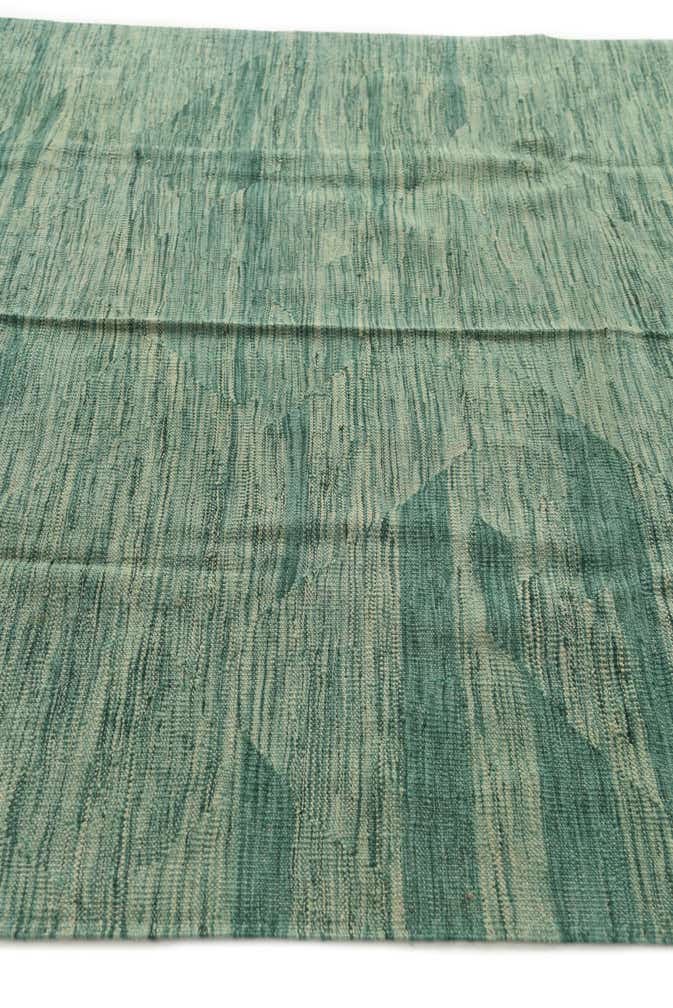 5' 1 x 6' 7 Hand Woven Kilim Modern Wool Rug