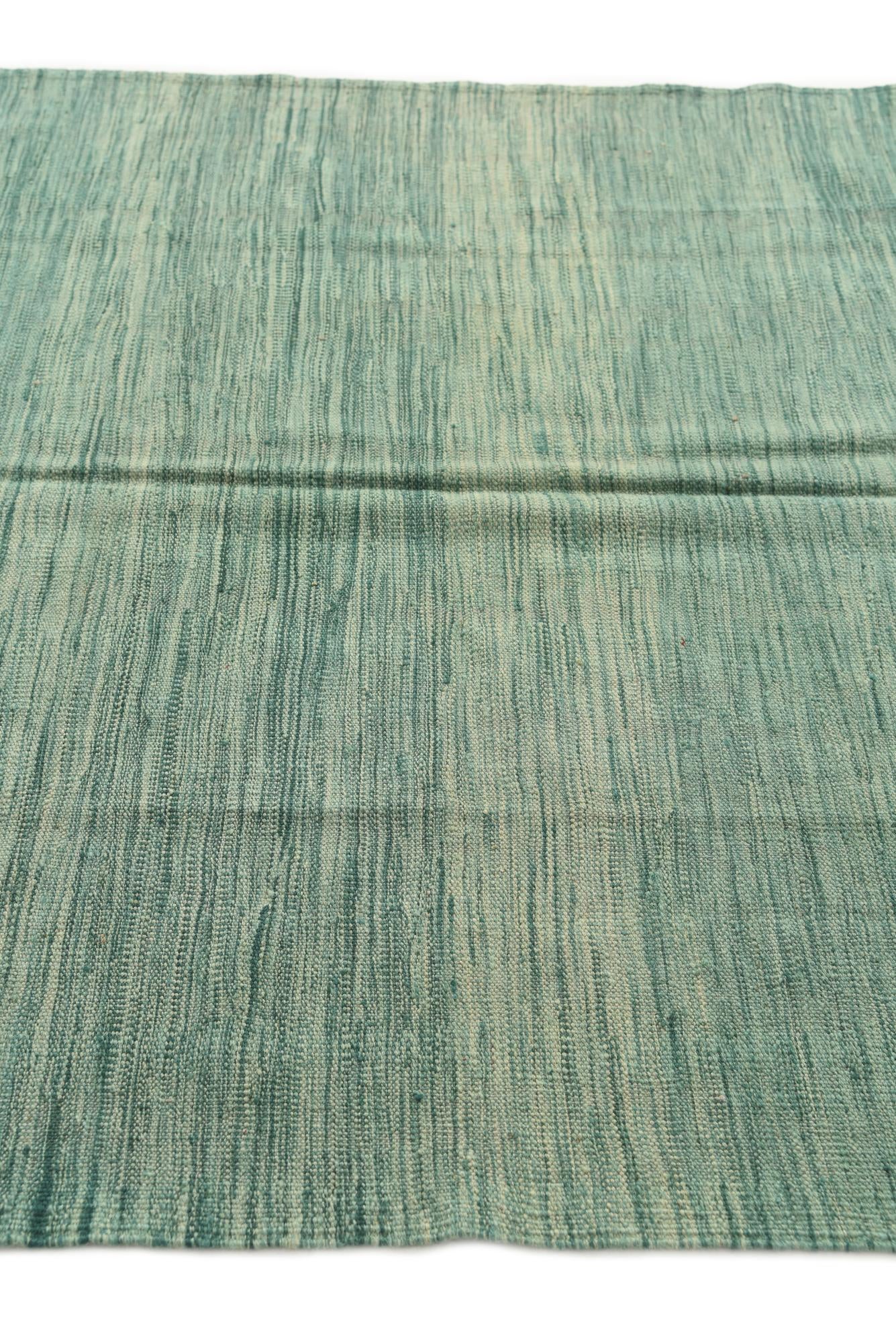 4' 9 x 6' 7 Hand Woven Kilim Modern Wool Rug