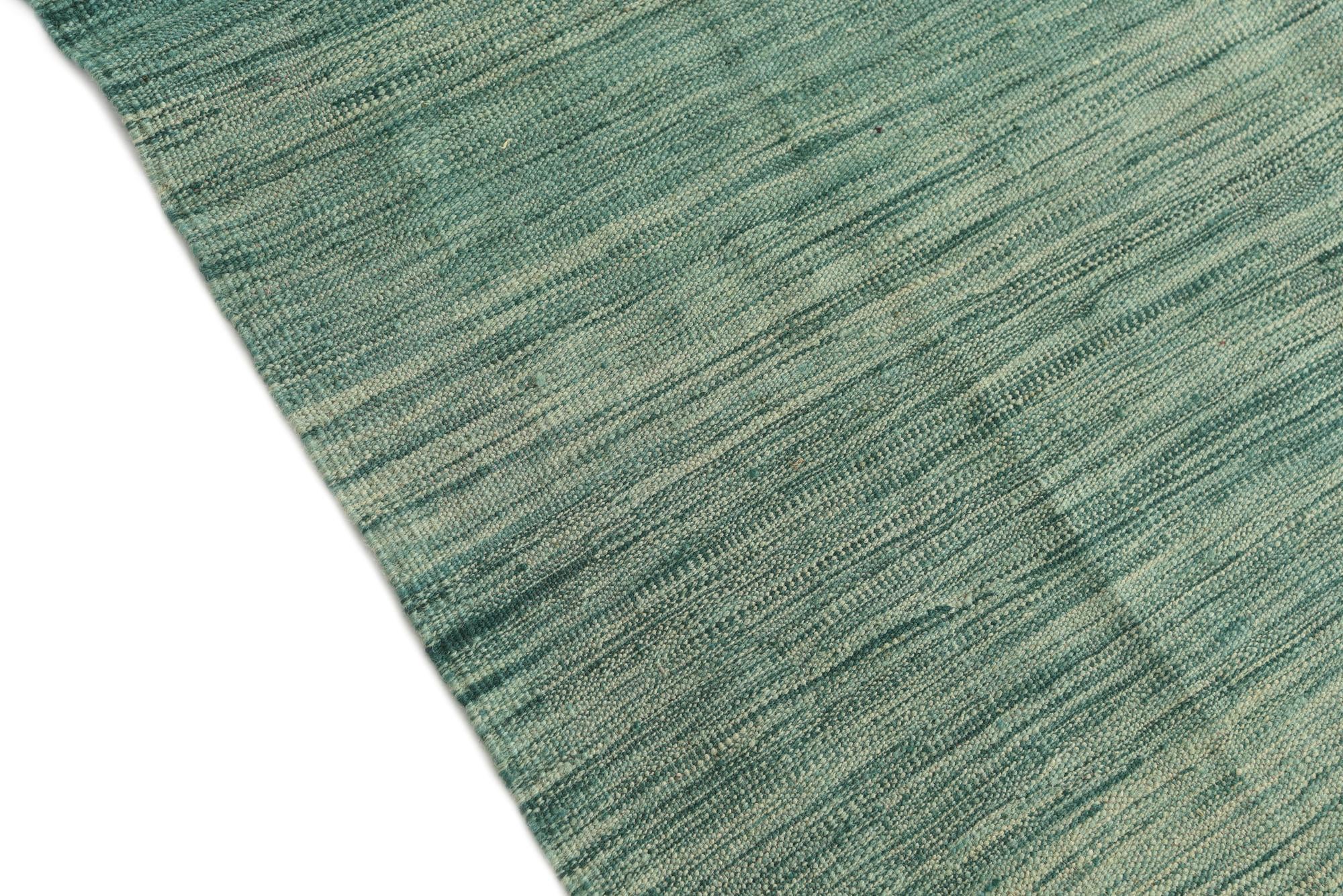4' 9 x 6' 7 Hand Woven Kilim Modern Wool Rug