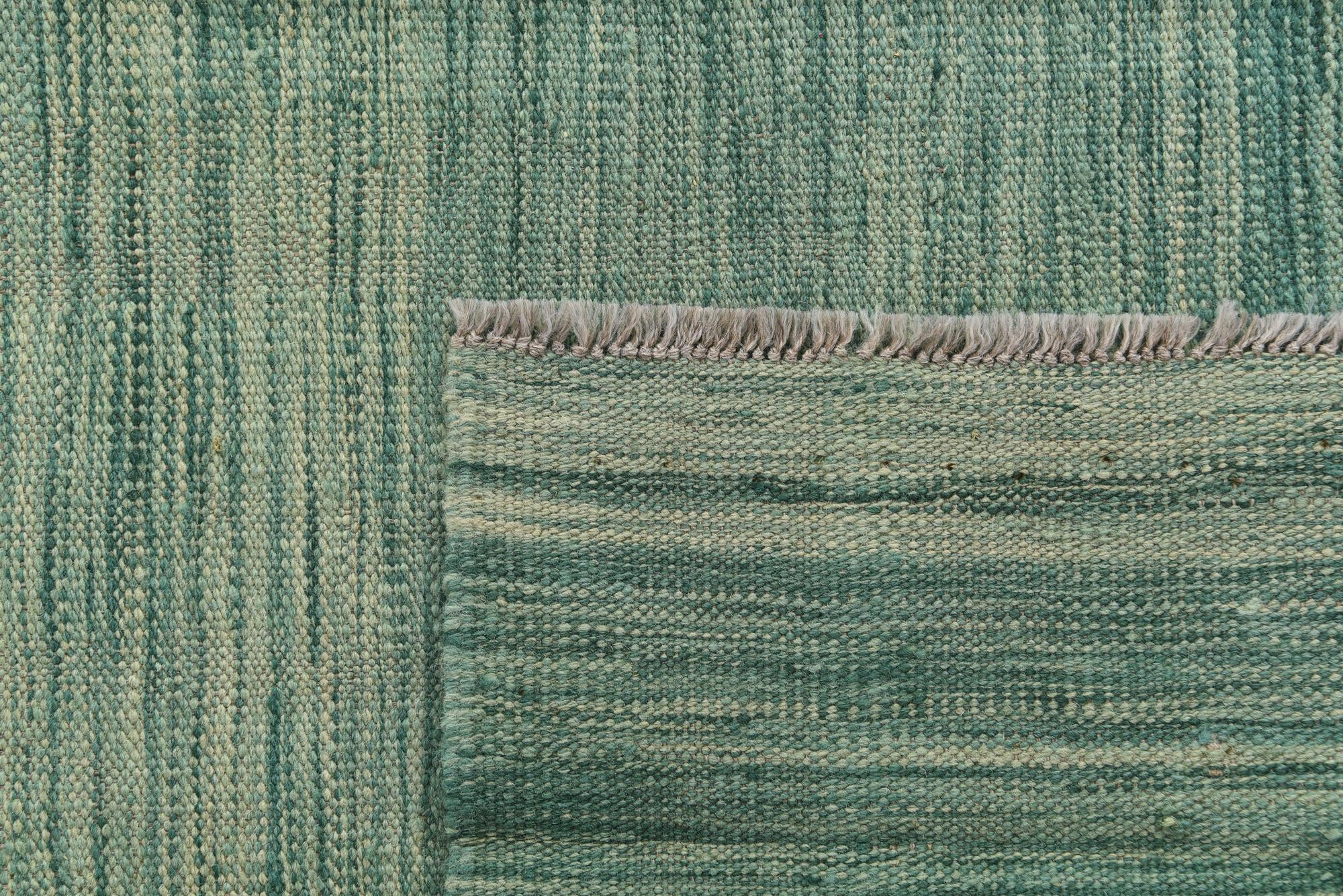 4' 9 x 6' 7 Hand Woven Kilim Modern Wool Rug