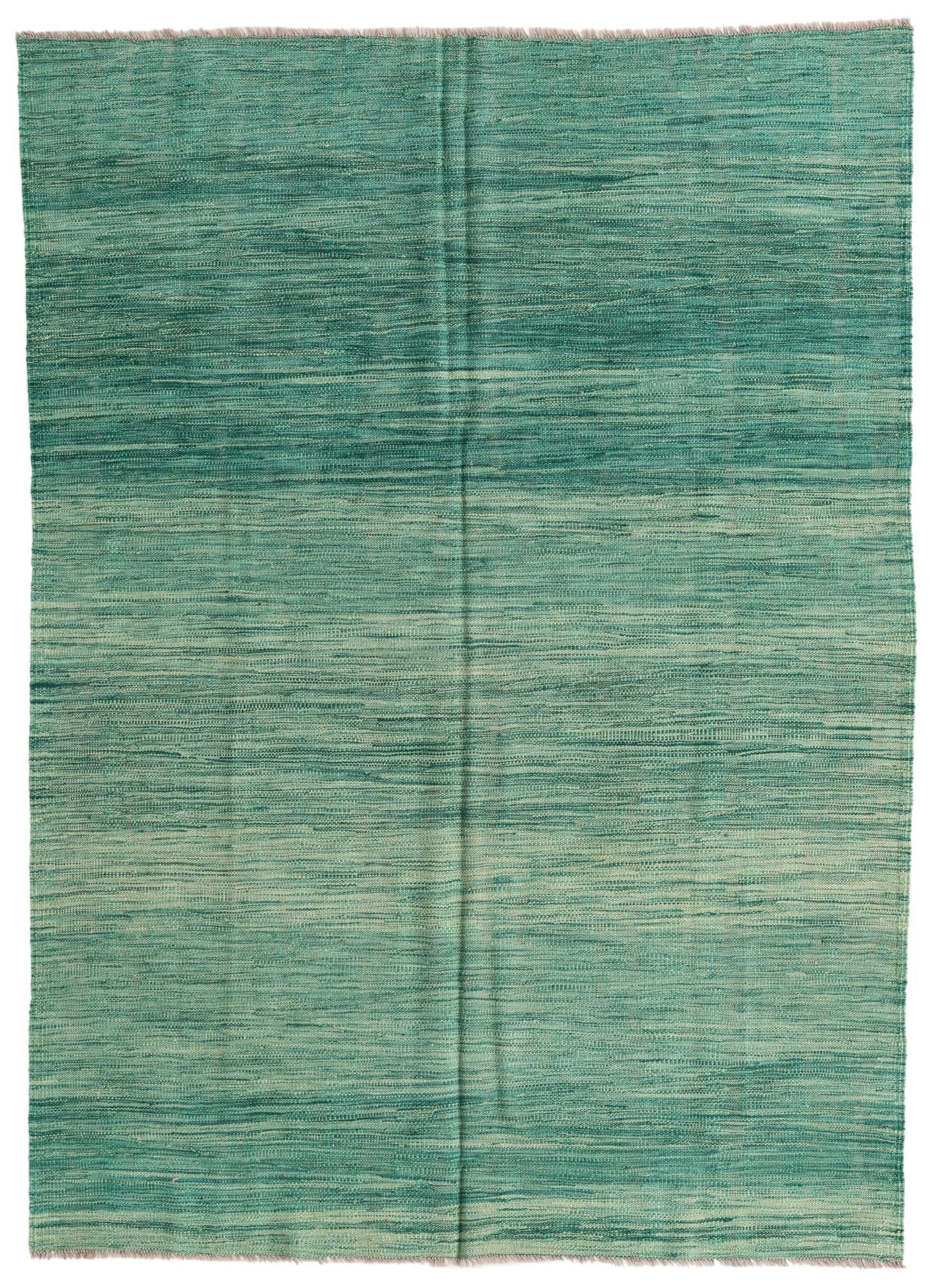 4' 9 x 6' 7 Hand Woven Kilim Modern Wool Rug