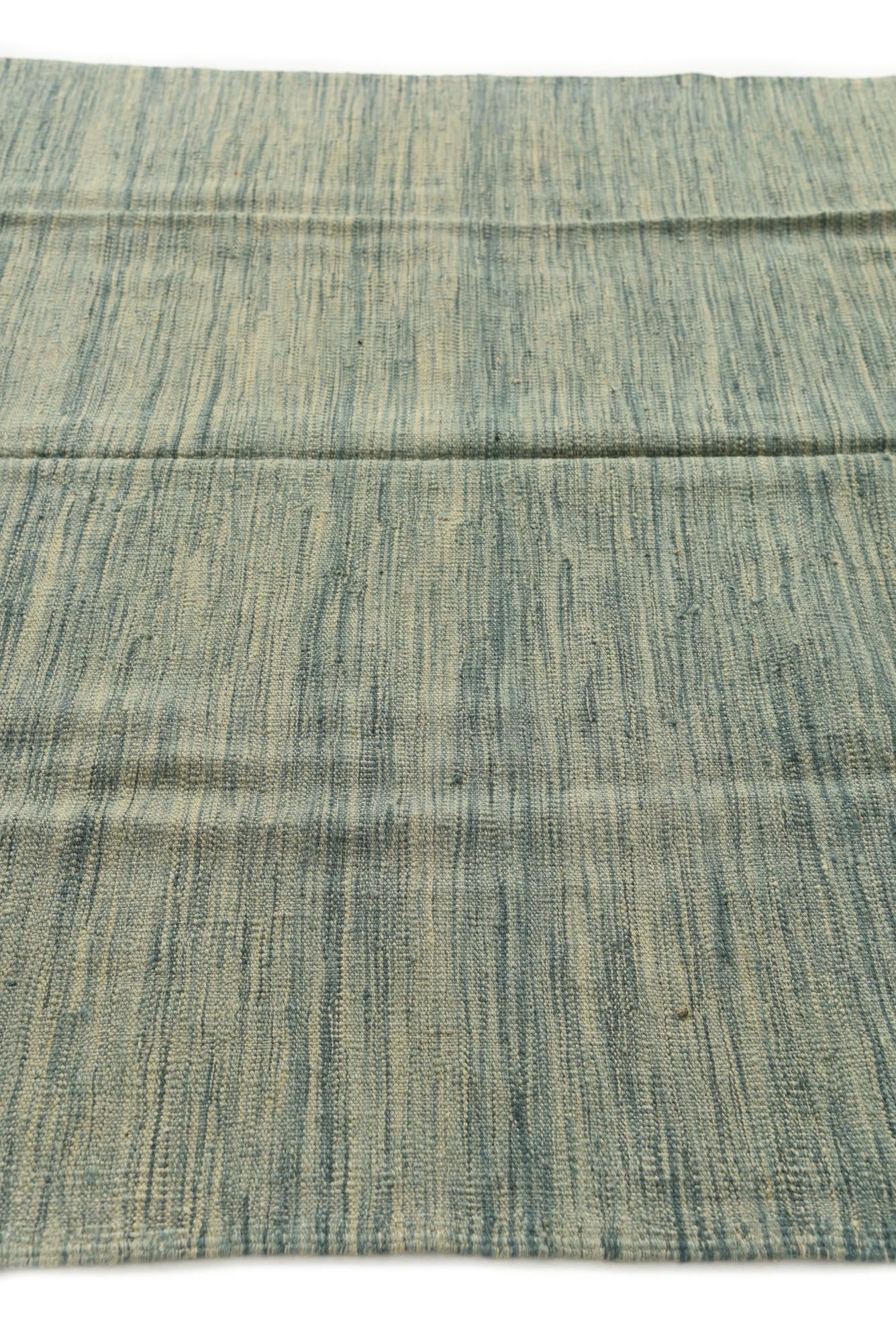 4' 10 x 6' 7 Hand Woven Kilim Modern Wool Rug