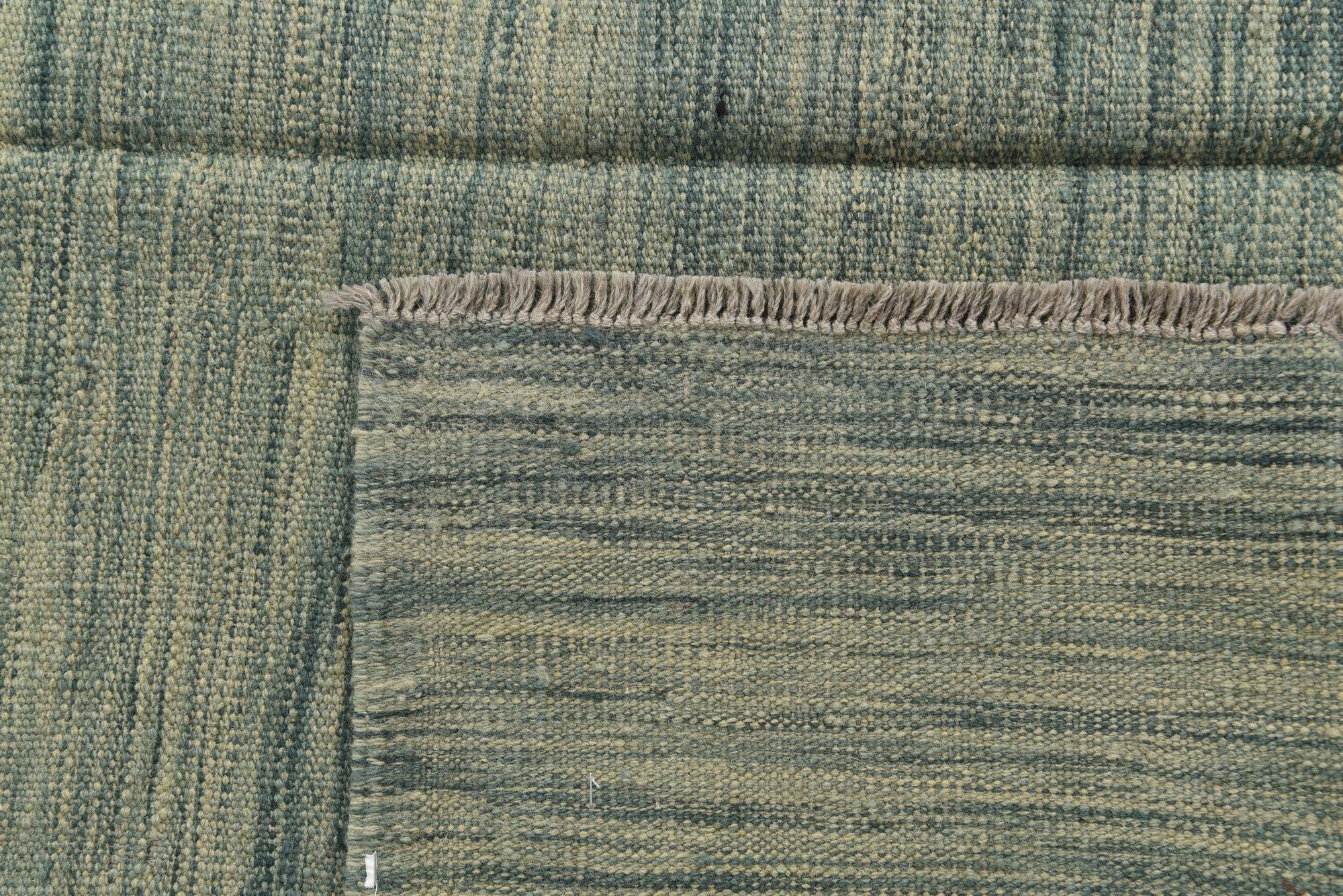 4' 10 x 6' 7 Hand Woven Kilim Modern Wool Rug