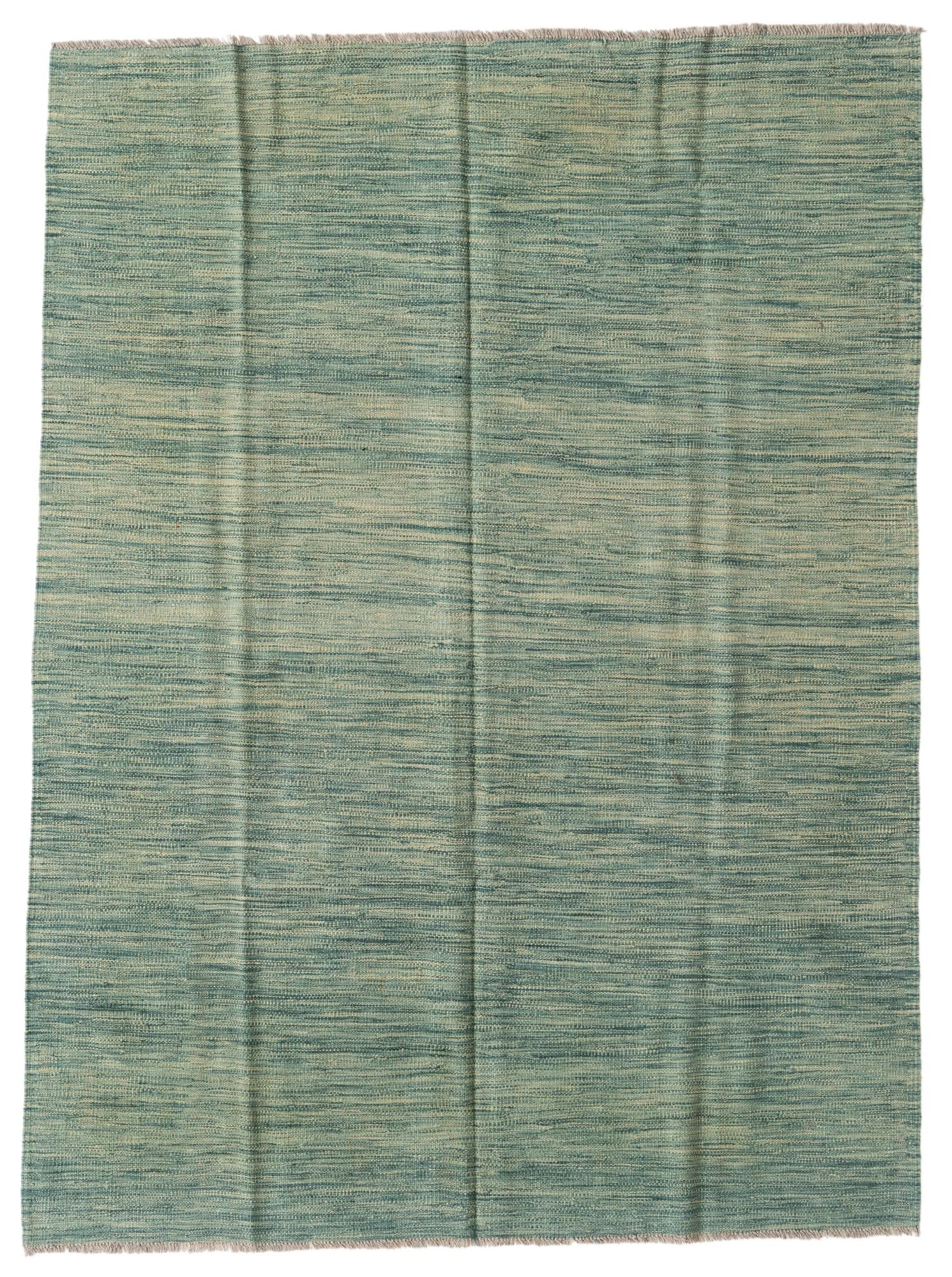 4' 10 x 6' 7 Hand Woven Kilim Modern Wool Rug
