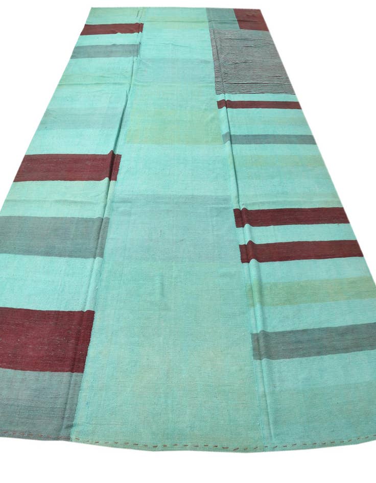 Detail image of 9' 8 x 13' 4  Hand Woven Kilim Modern Wool Rug