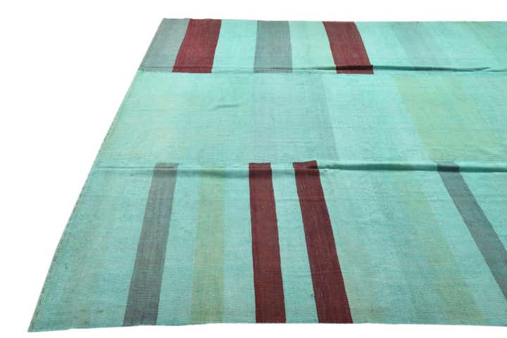 9' 8 x 13' 4 Hand Woven Kilim Modern Wool Rug