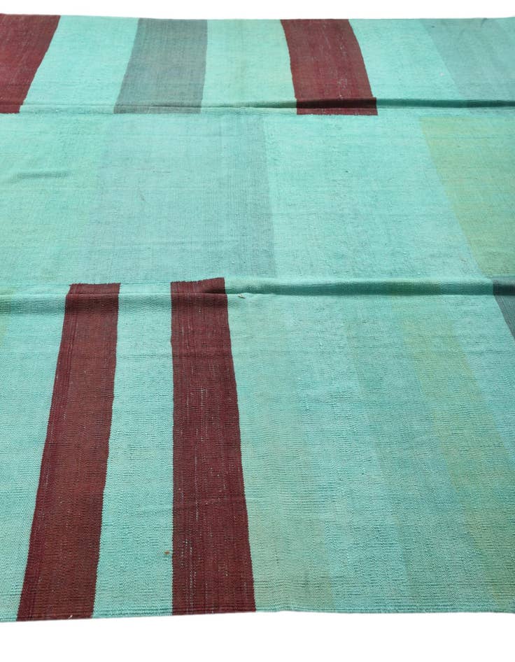 Detail image of 9' 8 x 13' 4  Hand Woven Kilim Modern Wool Rug