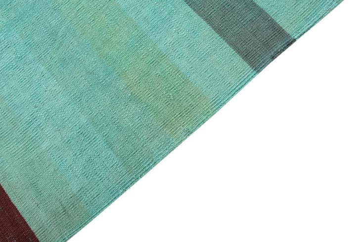 Detail image of 9' 8 x 13' 4 Hand Woven Kilim Modern Wool Rug