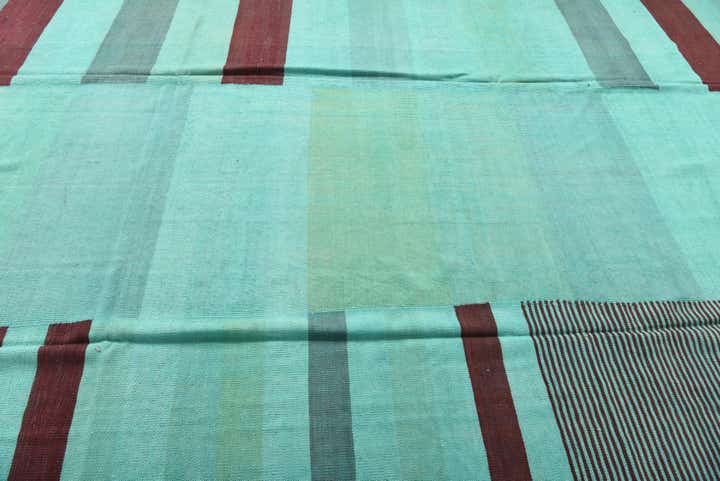 9' 8 x 13' 4 Hand Woven Kilim Modern Wool Rug