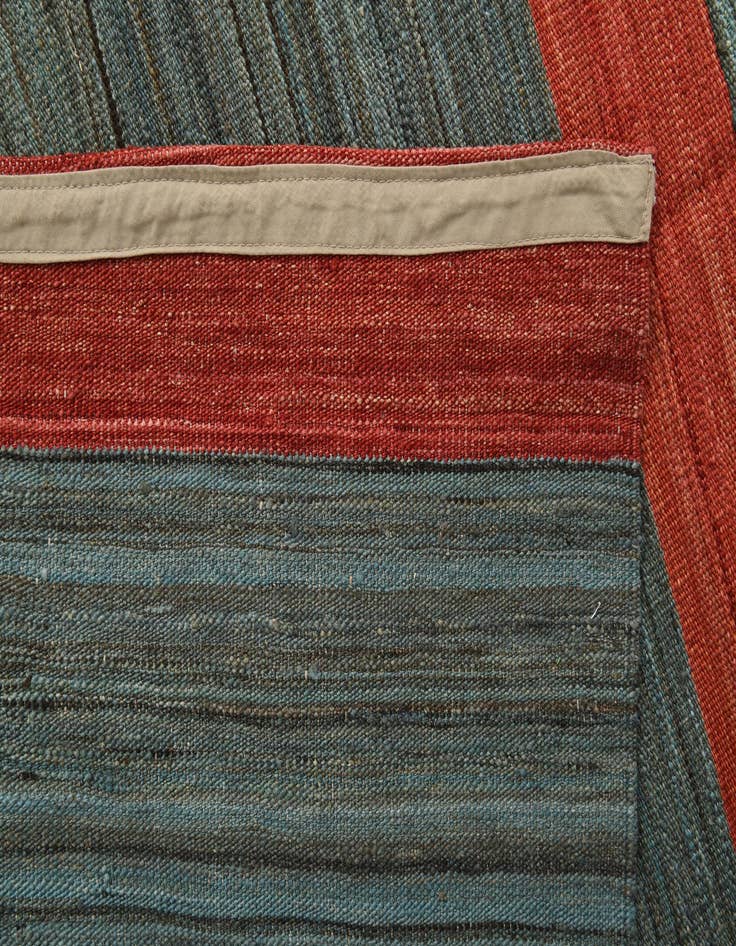 Detail image of 12' 3 x 15' 9  Hand Woven Kilim Modern Wool Rug