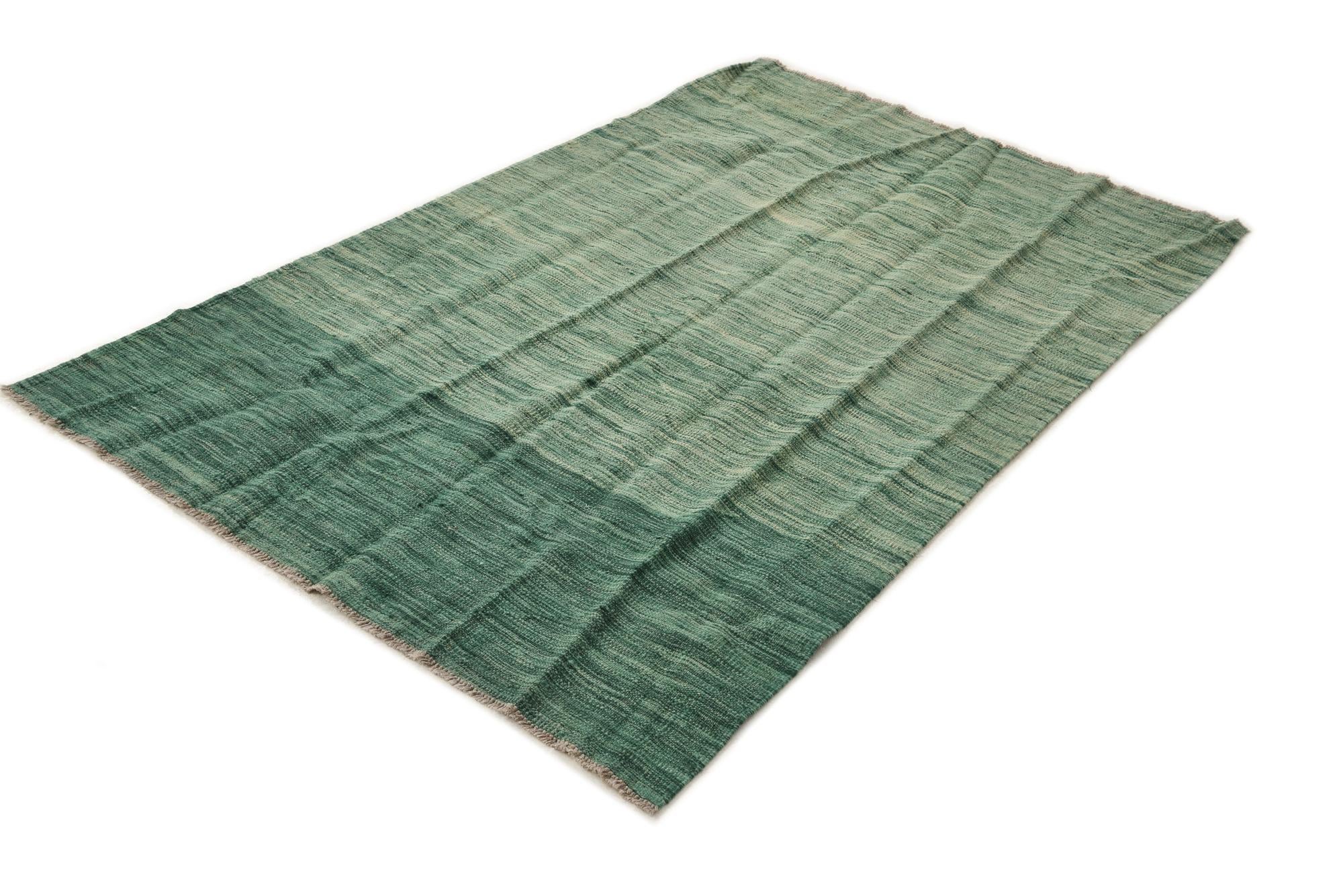 3' 9 x 6' Hand Woven Kilim Modern Wool Rug