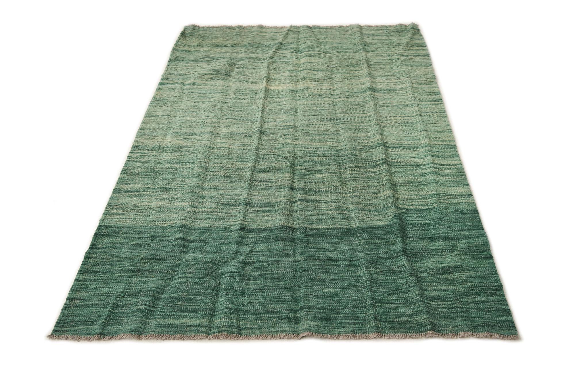 3' 9 x 6' Hand Woven Kilim Modern Wool Rug