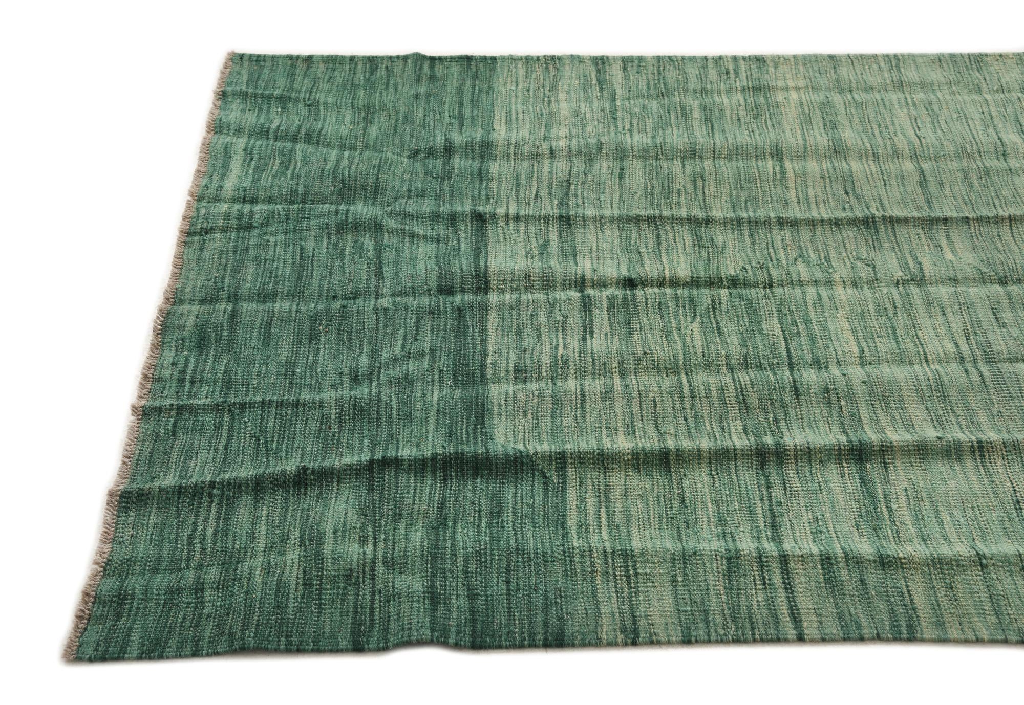 3' 9 x 6' Hand Woven Kilim Modern Wool Rug