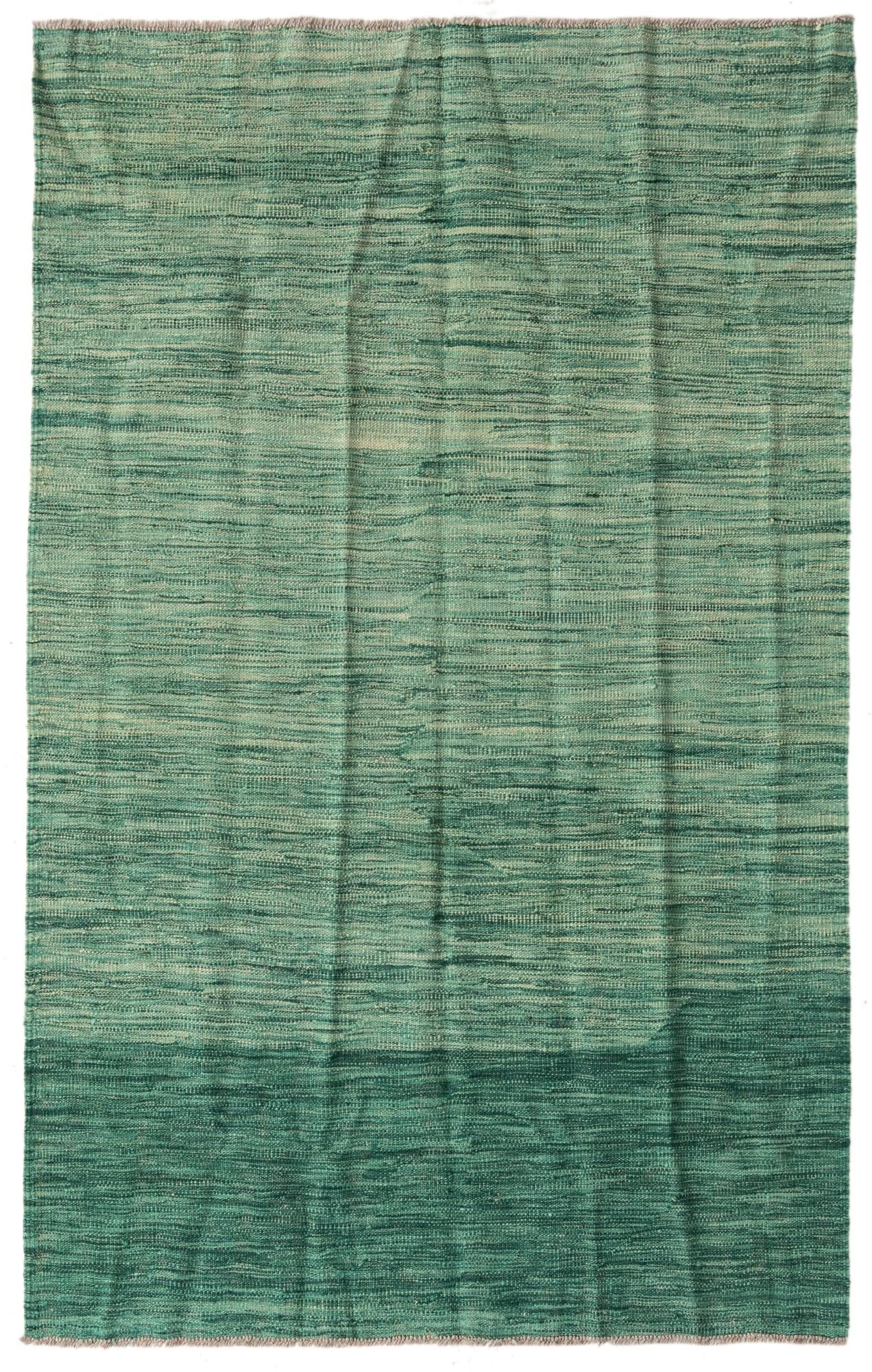 3' 9 x 6' Hand Woven Kilim Modern Wool Rug