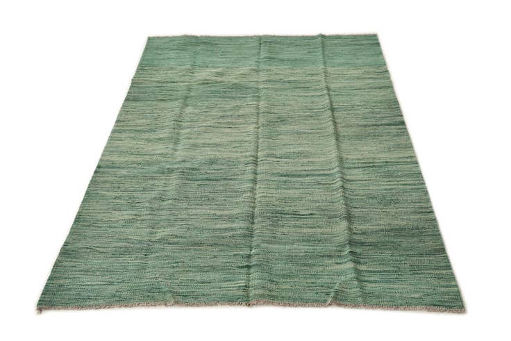 Detail image of 4' x 6' Hand Woven Kilim Modern Wool Rug
