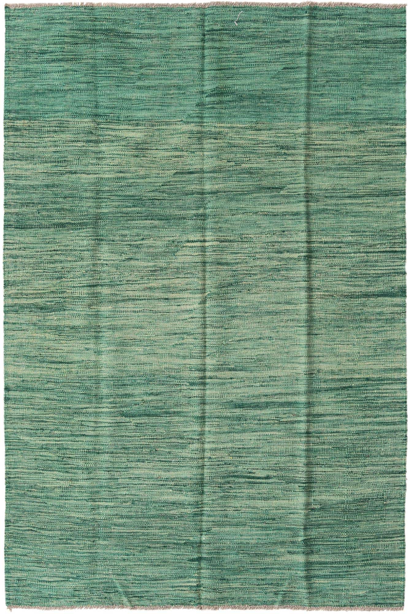 4' x 6' Hand Woven Kilim Modern Wool Rug
