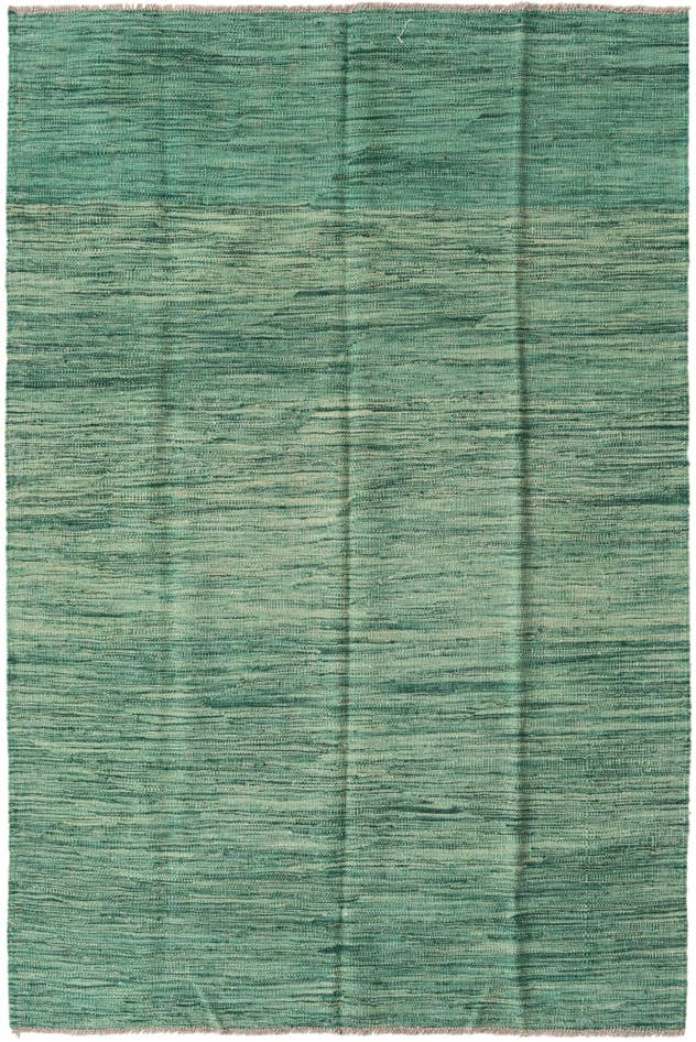 Detail image of 4' x 6' Hand Woven Kilim Modern Wool Rug