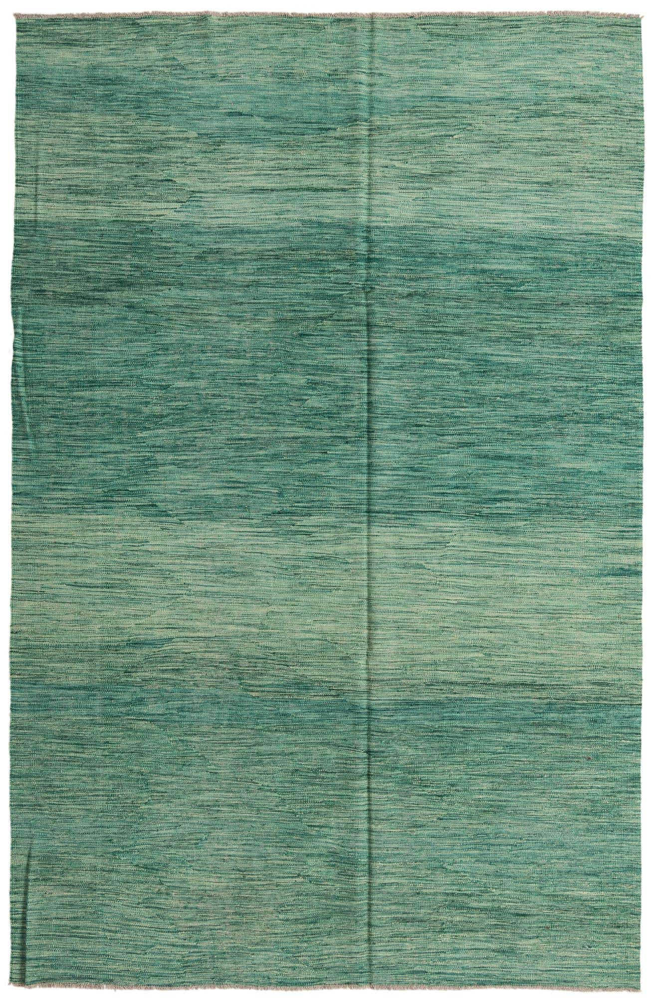 6' 5 x 9' 10 Hand Woven Kilim Modern Wool Rug