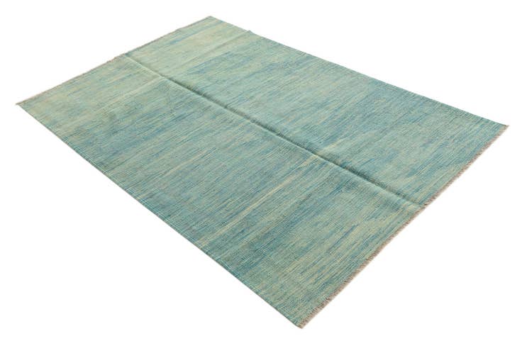 Detail image of 4' x 6' Hand Woven Kilim Modern Wool Rug