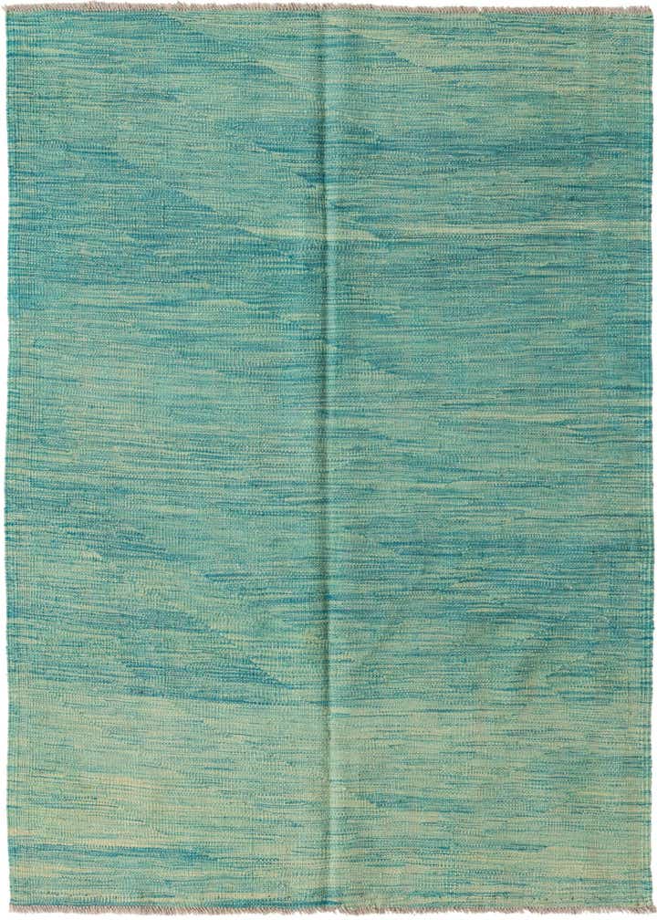 4' x 6' Hand Woven Kilim Modern Wool Rug