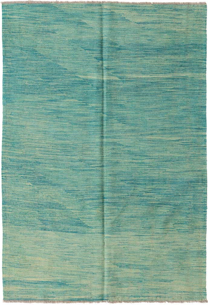4' x 6' Hand Woven Kilim Modern Wool Rug