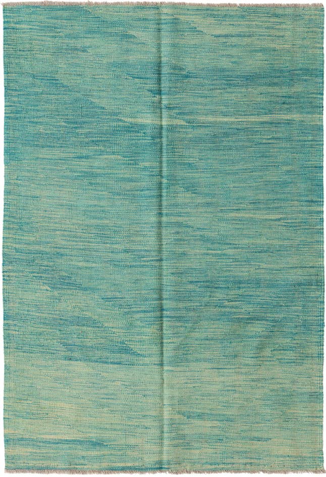 Detail image of 4' x 6' Hand Woven Kilim Modern Wool Rug