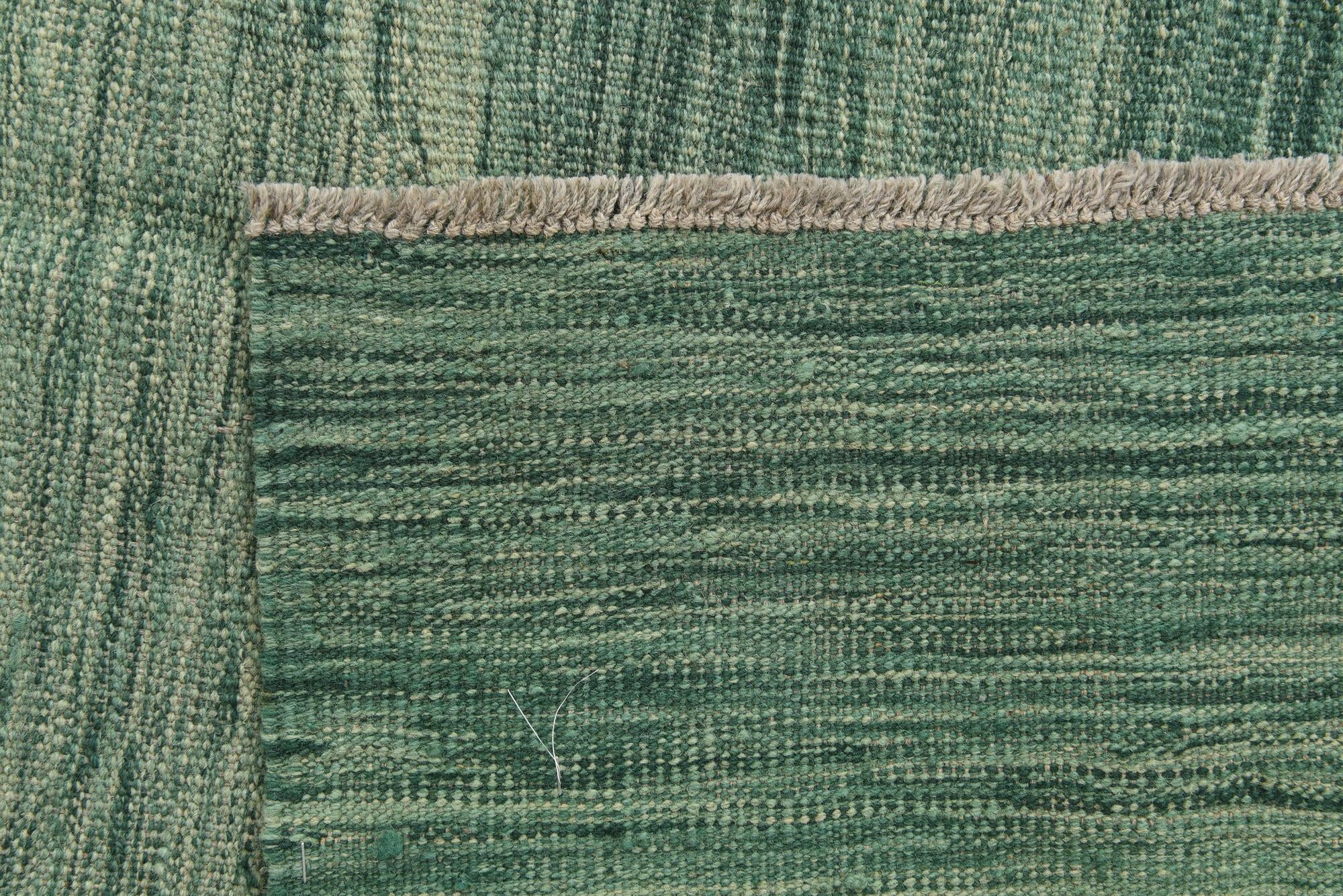 4' 1 x 6' 1 Hand Woven Kilim Modern Wool Rug