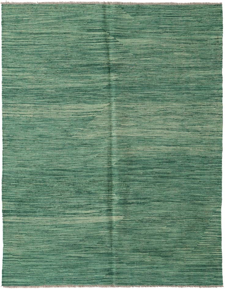 Detail image of 4' 1 x 6' 1 Hand Woven Kilim Modern Wool Rug