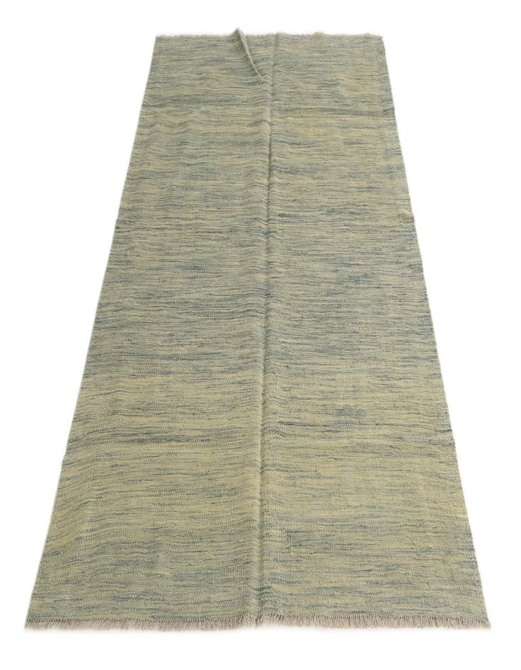 Detail image of 4' 1 x 6' 2 Hand Woven Kilim Modern Wool Rug