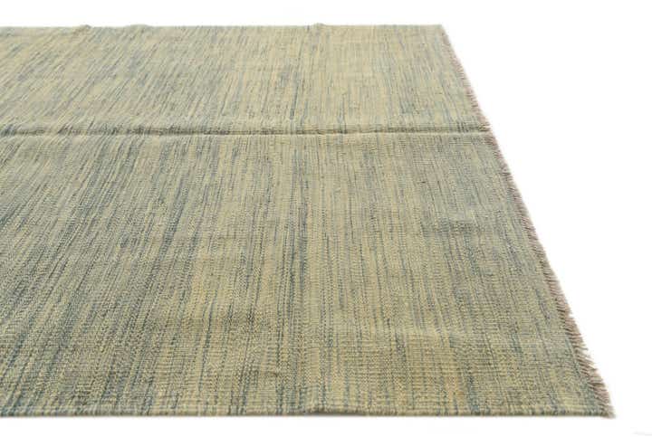 4' 1 x 6' 2 Hand Woven Kilim Modern Wool Rug