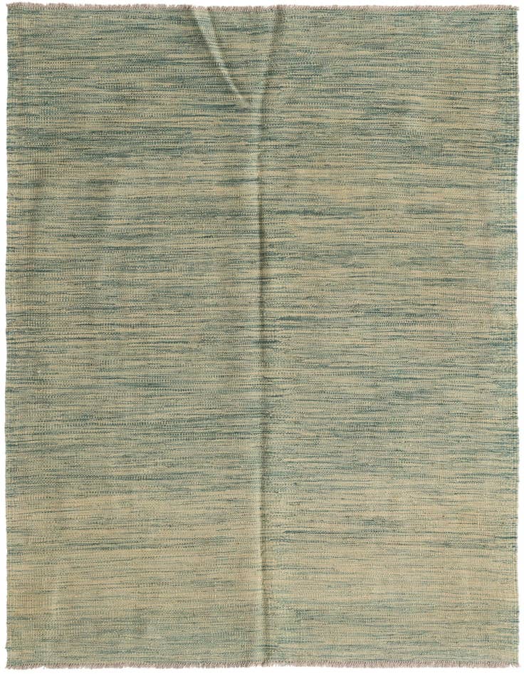 Detail image of 4' 1 x 6' 2 Hand Woven Kilim Modern Wool Rug