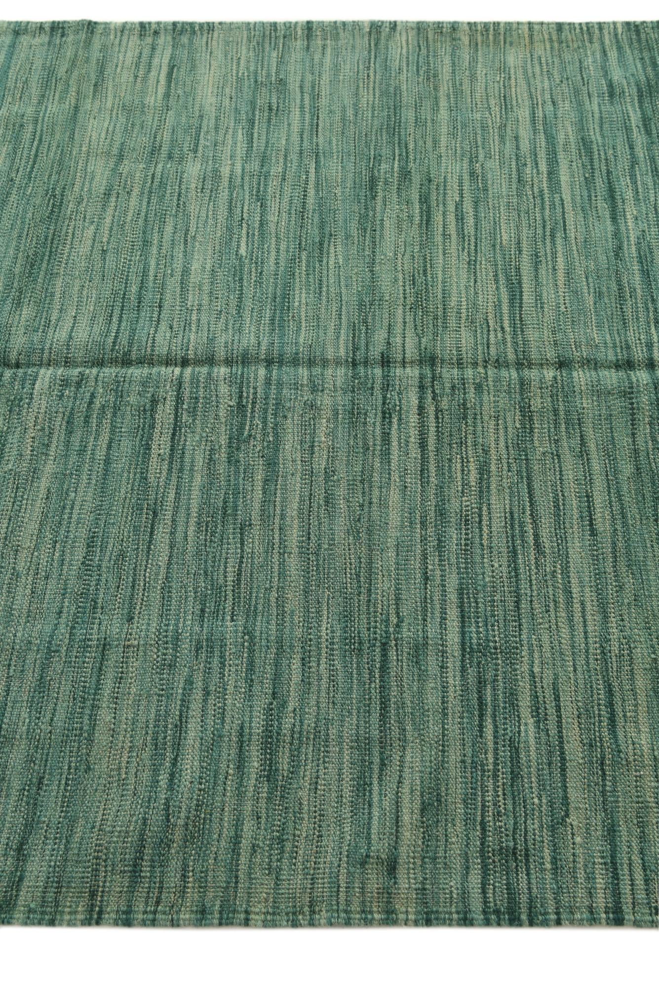 4' 5 x 6' 6 Hand Woven Kilim Modern Wool Rug
