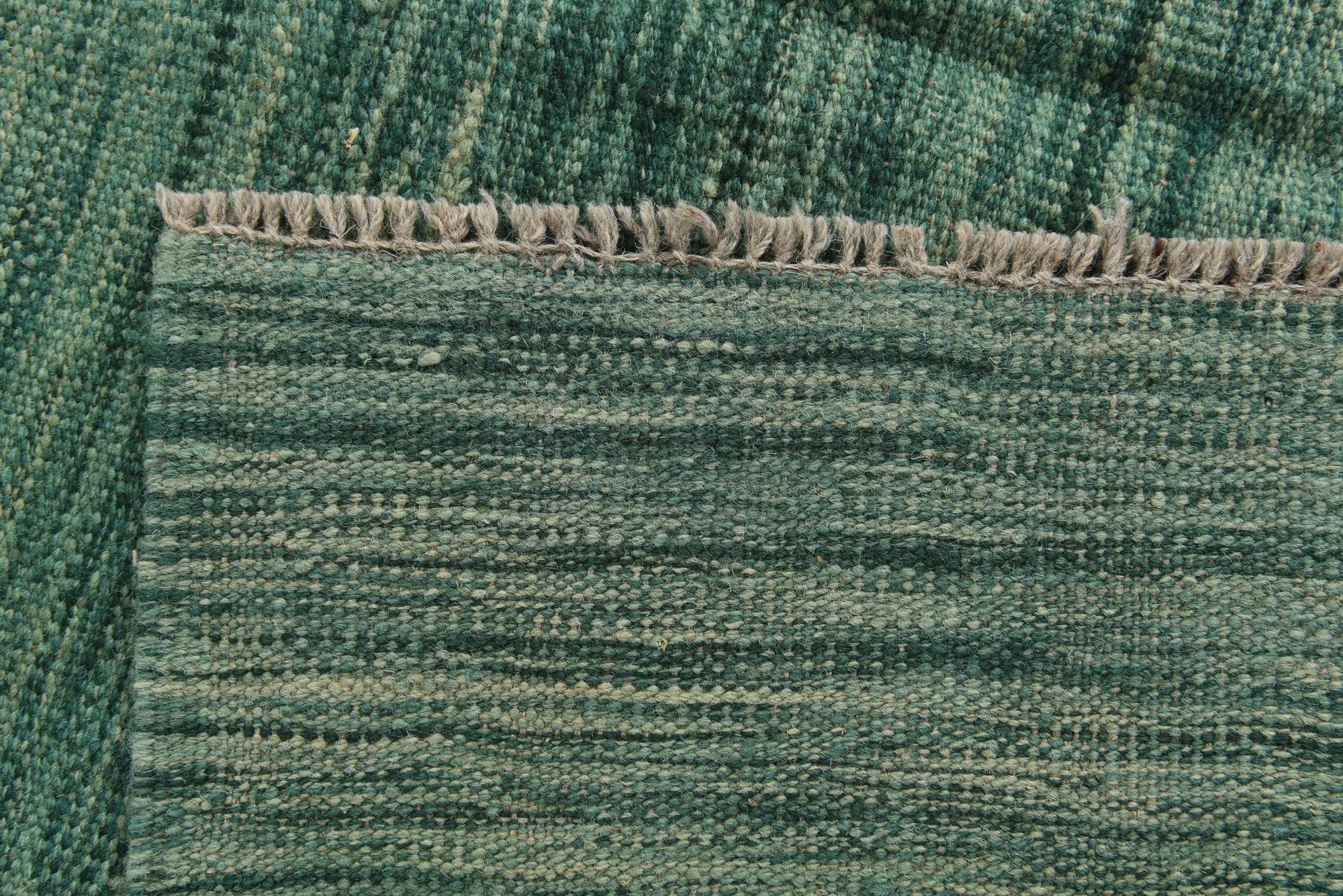 4' 5 x 6' 6 Hand Woven Kilim Modern Wool Rug