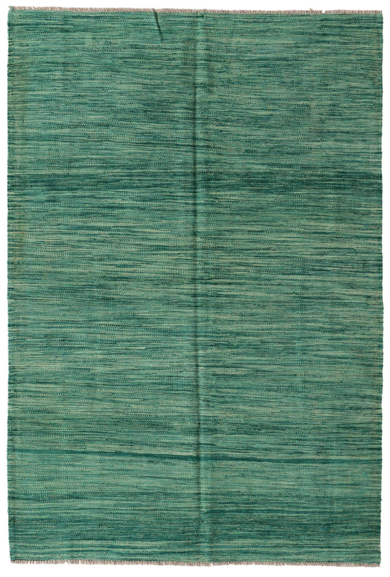4' 5 x 6' 6 Hand Woven Kilim Modern Wool Rug