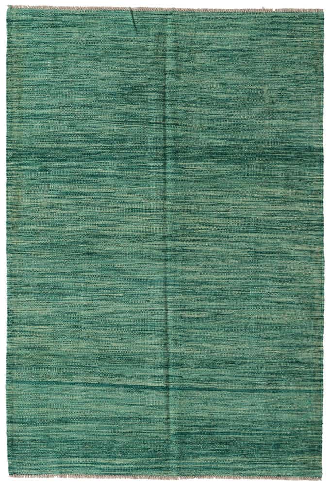4' 5 x 6' 6 Hand Woven Kilim Modern Wool Rug