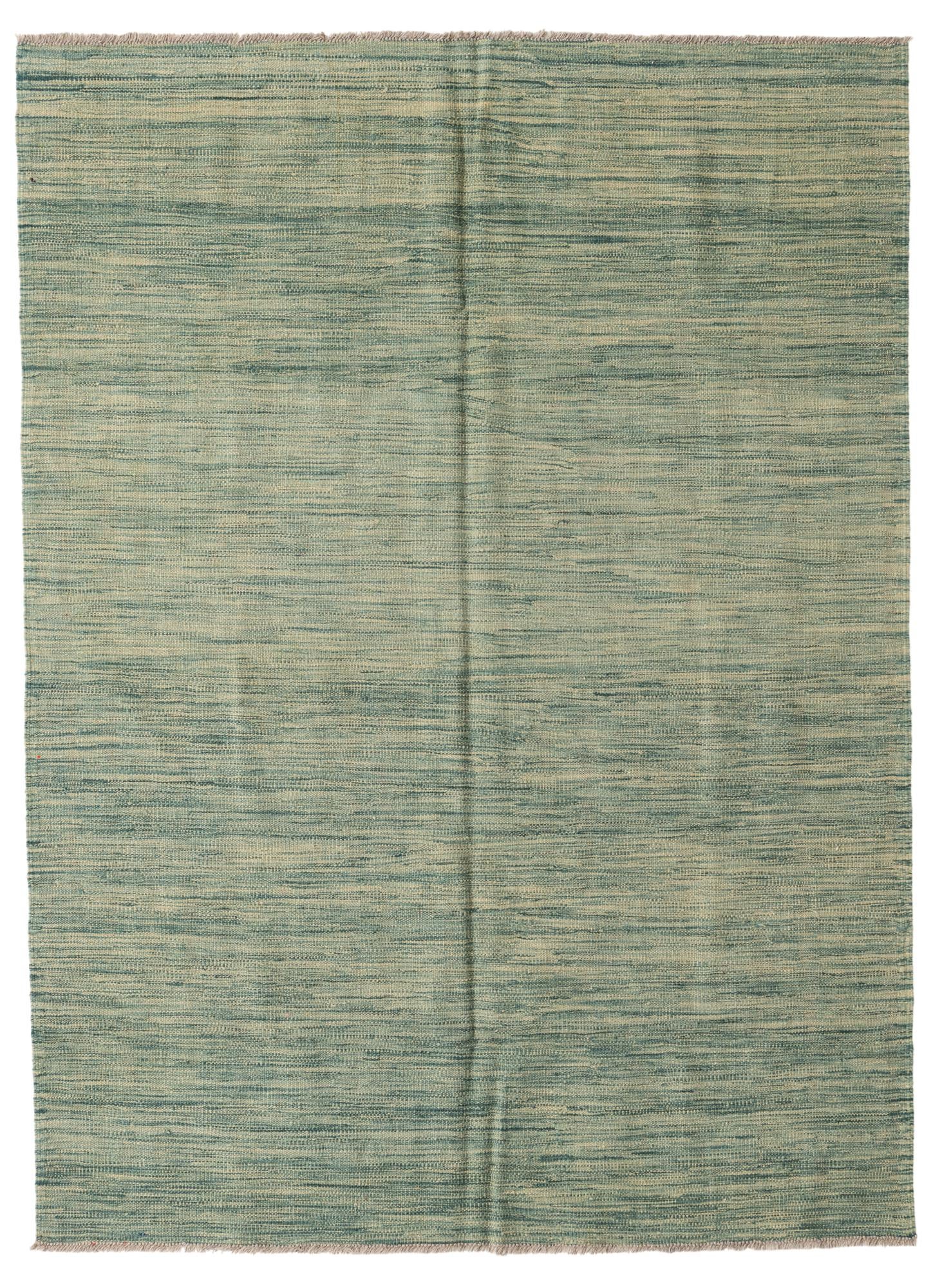 4' 10 x 6' 7 Hand Woven Kilim Modern Wool Rug