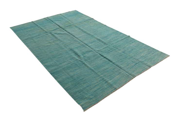 6' x 9' 10 Hand Woven Kilim Modern Wool Rug
